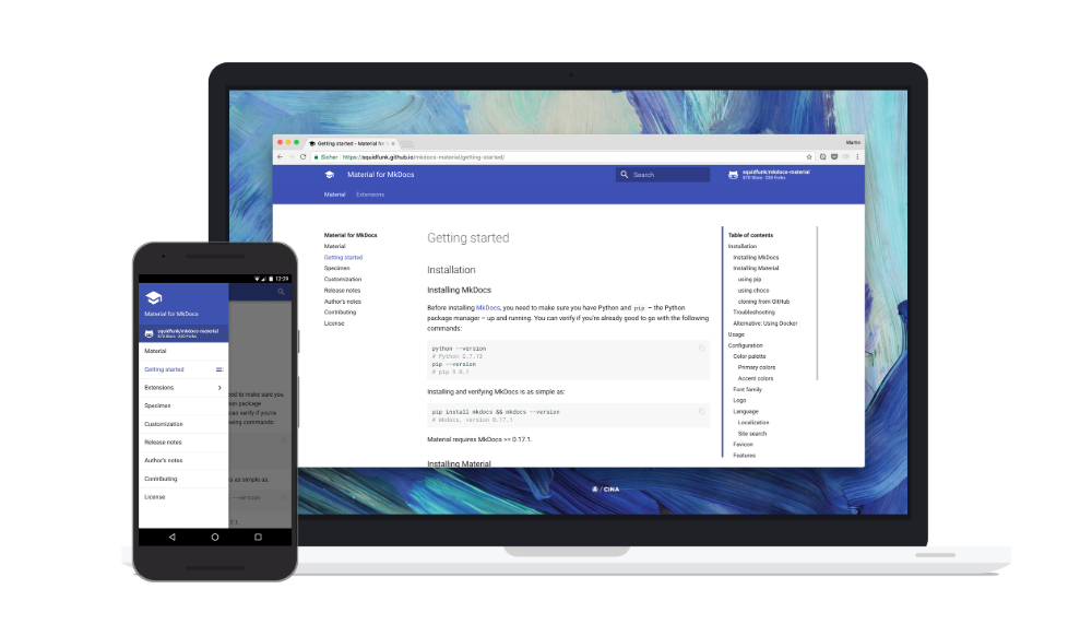 Mkdocs Material