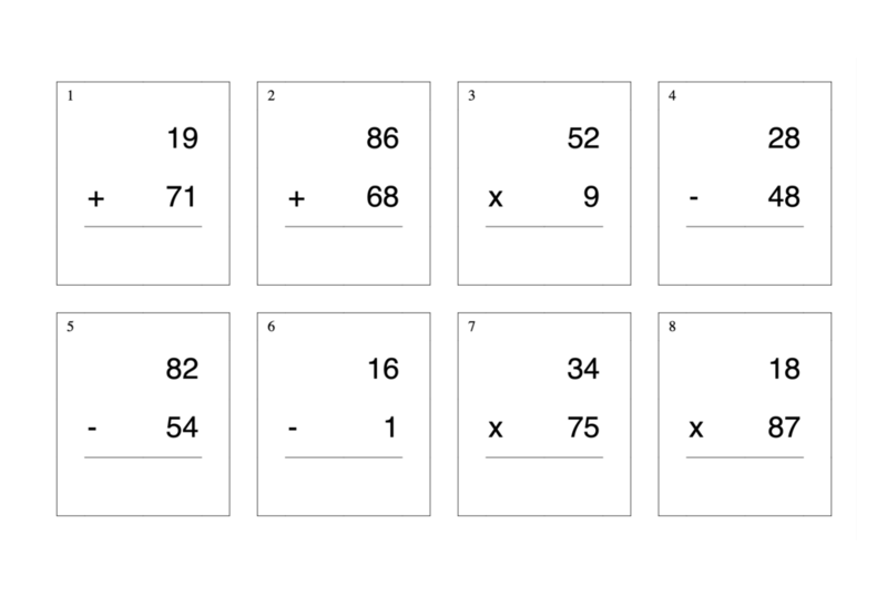 Math Worksheet Generator