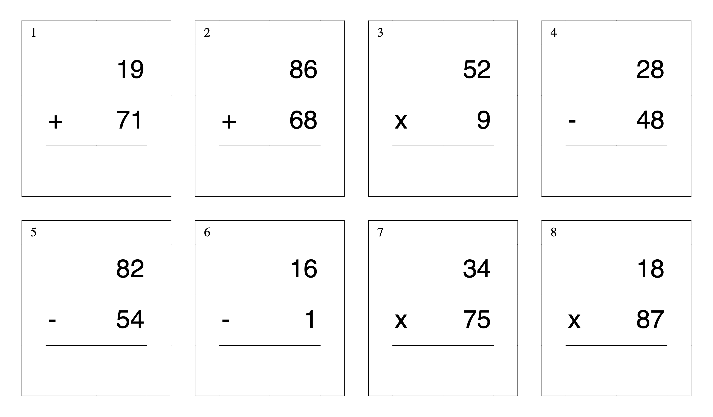 sample worksheet